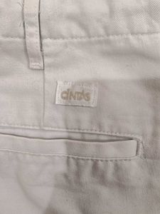 Classic White Straight Leg Trousers