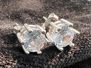 Elegant Round-Cut Stud Earrings