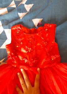 Sparkly Red Tulle Dress
