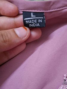 Peach lace kurta with pant💕