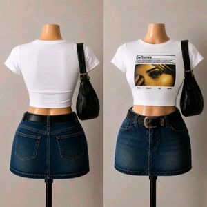 Urgently Selling❤️ Cute Graphic Crop Tops Bundle