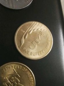 Indian Coin Collection – ₹2 Noida Mint, ₹5 AKAM