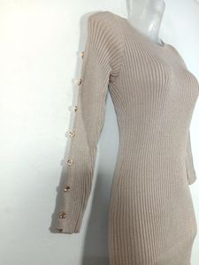 Cream And Sliver Shine Dress (Women's)