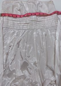 White tube ruffle detail Dress