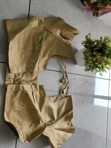 New Light Golden Yellow Stitched Blouse