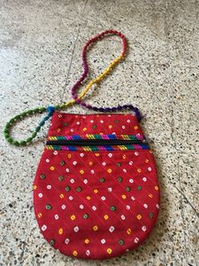 Vibrant Embroidered Sling Bag