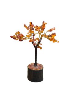 Carnelian Gemstone 100 Chips Tree For Positivity