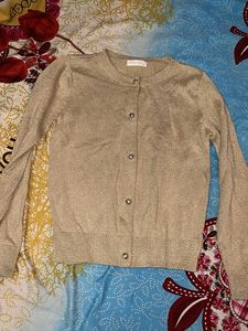 🤎Elegant Gold Button-Down Cardigan🤎
