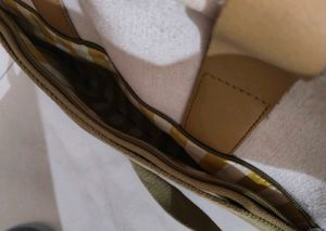 Stylish Canvas &amp; Leather Messenger Bag