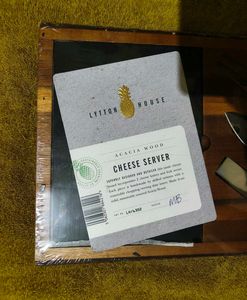Acacia Wood Cheese Board Set