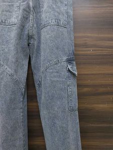 Acid Wash Grey Jeans