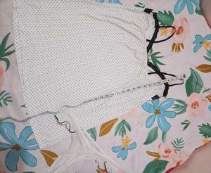 Polka Dot Cami Dress with frill panty