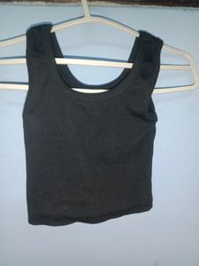 Dress 👗 With A Black Crop Top For Girls