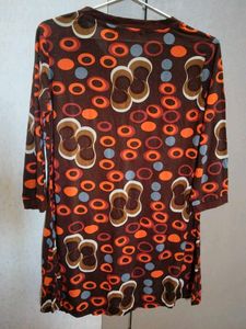 Retro Patterned Top Tunic