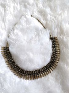 Elegant Oxidized Silver Necklace