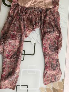 Paisley Print Blouse with Lace Trim