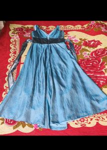 Elegant Blue Ethnic Gown