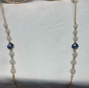 Evil Eye Eyeglass Chain with Beads