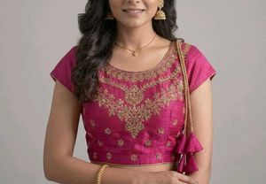 Embroidered Silk Blouse