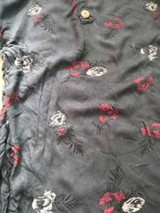 Elegant Floral Print Kurta