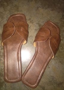Brown Flats Sandals