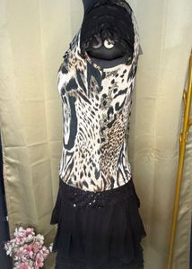 3 for 999 y2k Leopard Print Ruffle Dress