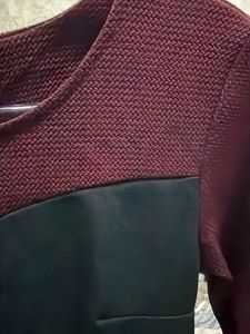 Chic Maroon Bodycon Dress