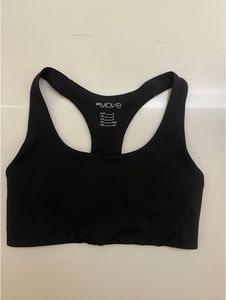 BLACK SPORTS BRA