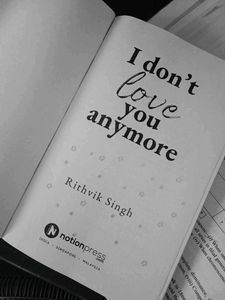 New I Don't Love You Anymore book