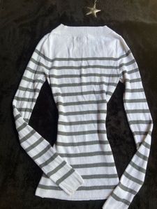 printerest fitted stripped sweater top