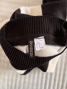 Striped Knit Pullover Sweater