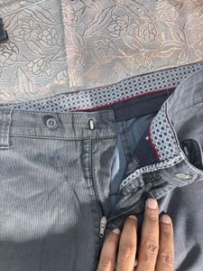 Men's Grey Casual Pants