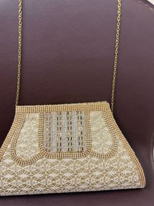 Elegant Clutch with Chain Strap