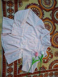 Chic Striped Button-Up Shirt