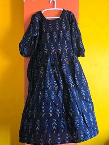 Stylish Black Ikat Print Kurta