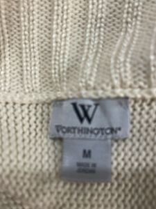 Cream Knit Cropped Cardigan