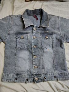 Stylish Washed Denim Jacket