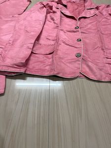 Pink Blazer With Pant