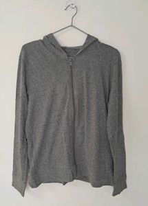 Decathlon Gray Zip-Up Hoodie/Warmer