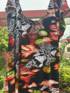 Vibrant Print Maxi Dress