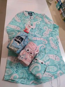 Mens Kurta Style Shirt