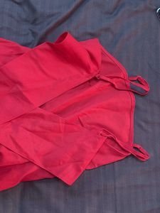 Vibrant Red Spaghetti Strap Mini Dress