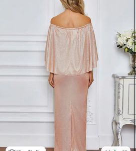 Sparkly Off-Shoulder Evening Dress M size