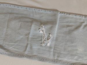 Light Wash Distressed Wide Leg Jeans