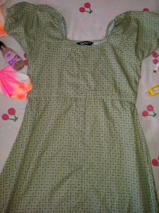 Summer Elegant  Puff Sleeve Cinch Waist Dress