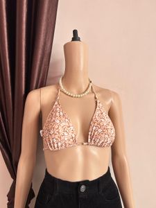 Floral Triangle Bikini Top (32-33 bust)