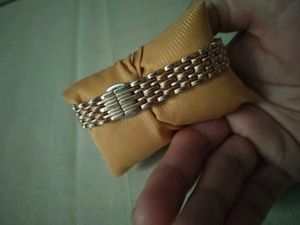 Elegant Rose Gold Watch with Crystal Accents