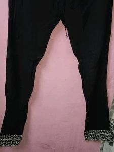 Nayra cut Black Kurta with pant set