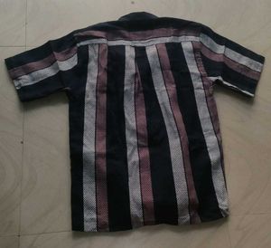 Zara Striped Short Sleeve Shirt