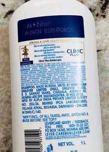 Clinic Plush 1L Strong &amp; Long Health Shampoo